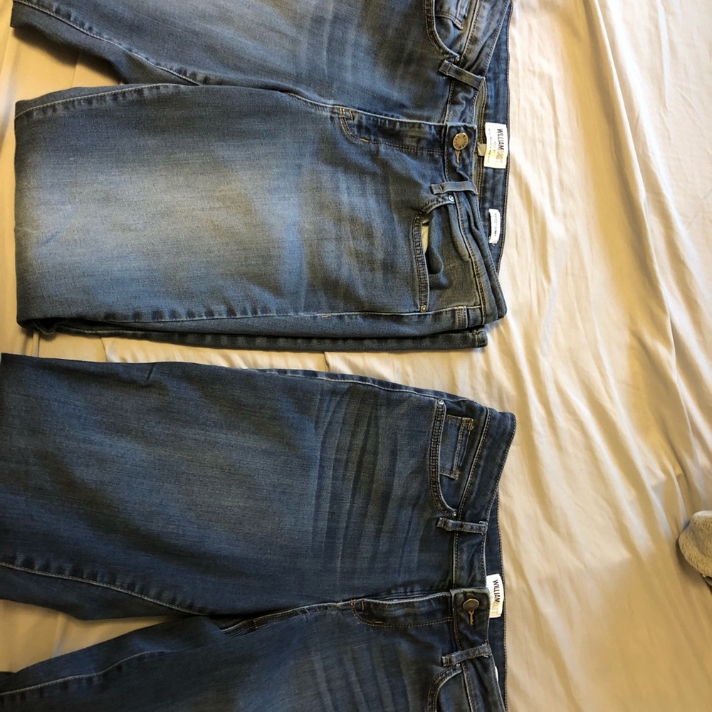 2 pair of William Rast perfect skinny jeans